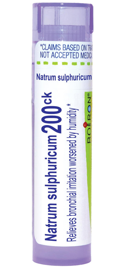 Boiron Natrum Sulphuricum 200Ck – Homeopathic Medicine for Bronchial Irritation (80 Pellets)