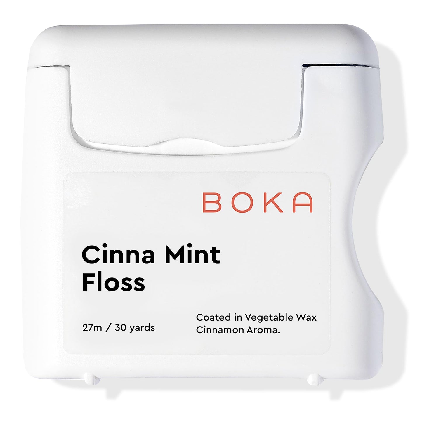 Boka Cinna Mint Woven Dental Floss – Natural Vegetable Wax, Teflon-Free, 30 Yards (Pack of 1)