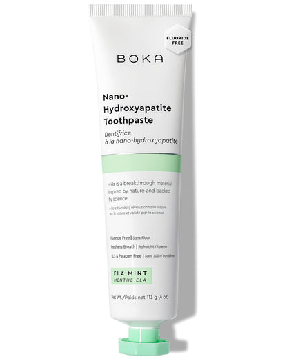 Boka Fluoride-Free Nano Hydroxyapatite Toothpaste – Sensitive Teeth | Ela Mint 4 oz