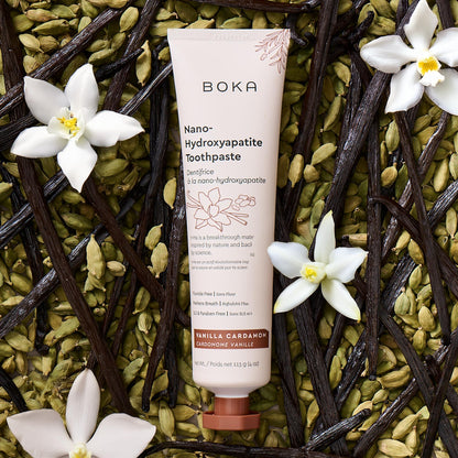 Boka Fluoride-Free Toothpaste with Nano-Hydroxyapatite – Vanilla Cardamom, 4 oz