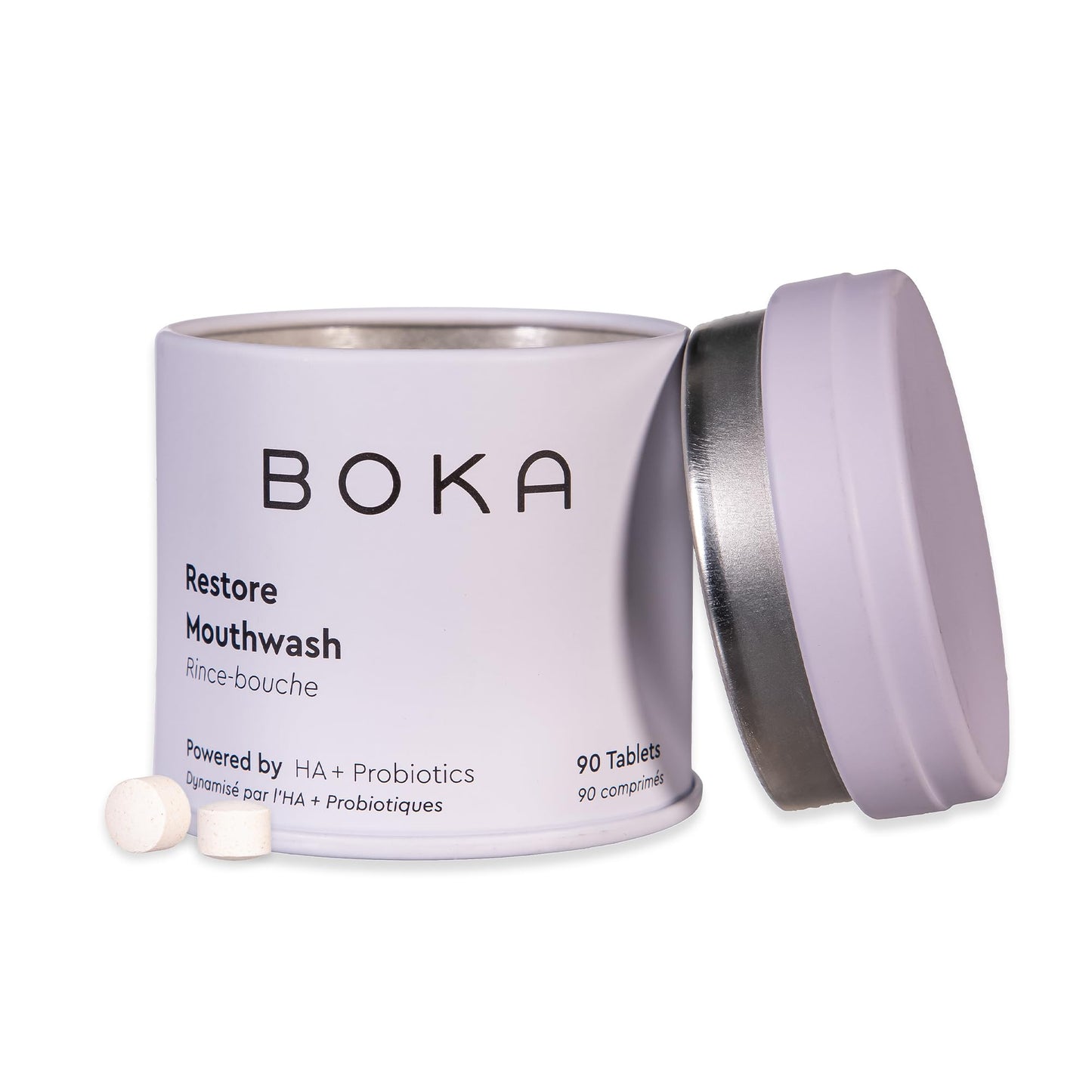 Boka Travel Mouthwash Tablets Mint – Hydroxyapatite, Fluoride Free (90 Pcs)