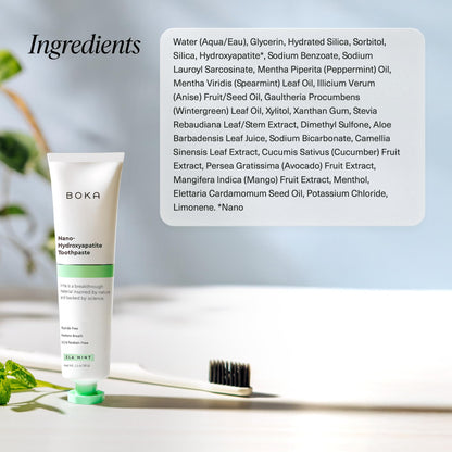 Boka Fluoride Free Toothpaste – Nano Hydroxyapatite, Sensitive Teeth, 2Pk US