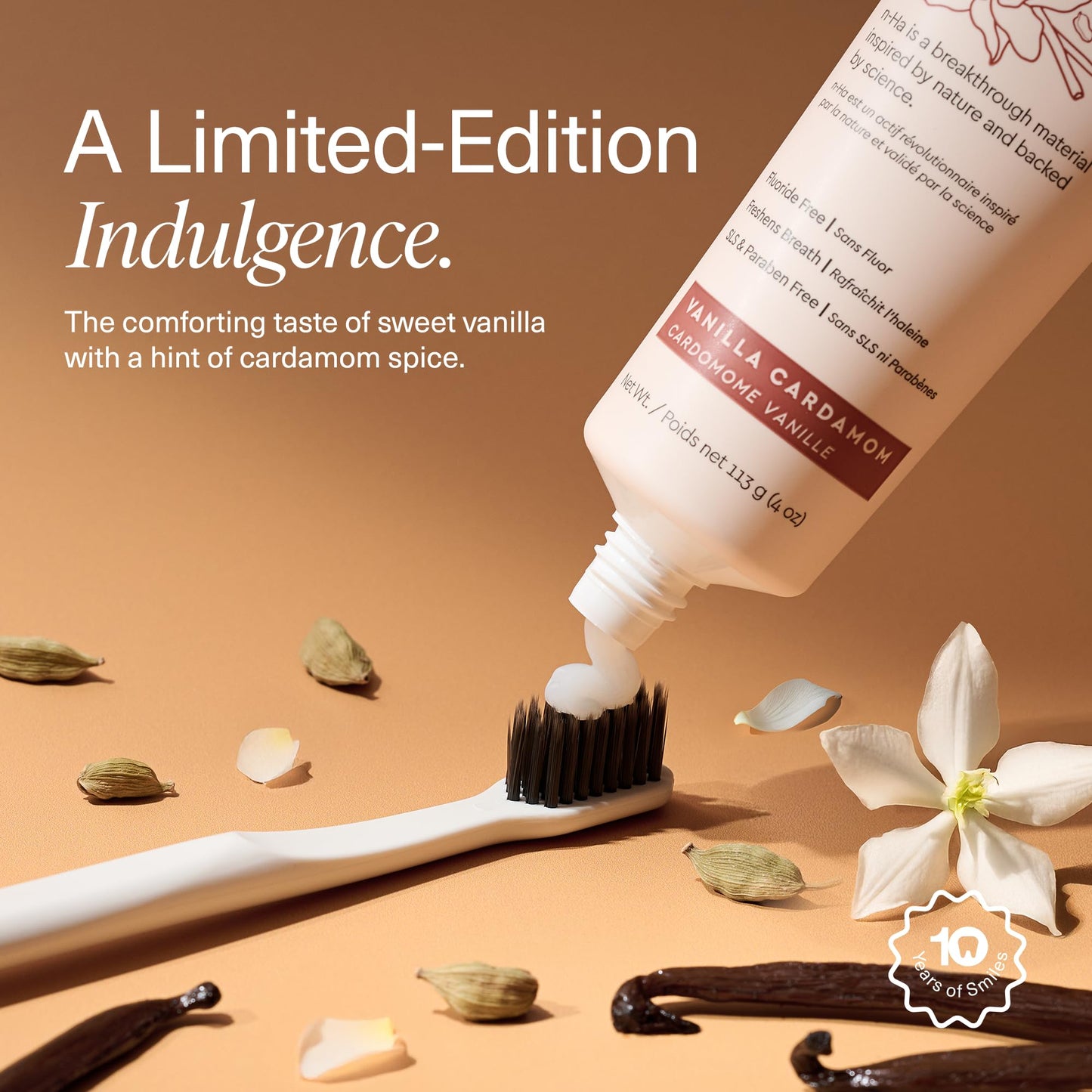 Boka Fluoride-Free Toothpaste with Nano-Hydroxyapatite – Vanilla Cardamom, 4 oz