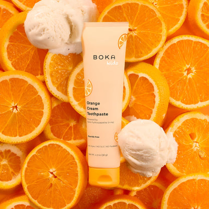 Boka Fluoride-Free Toothpaste with Nano Hydroxyapatite – Orange Cream, 1.3 oz 2pk (US Manufactured)
