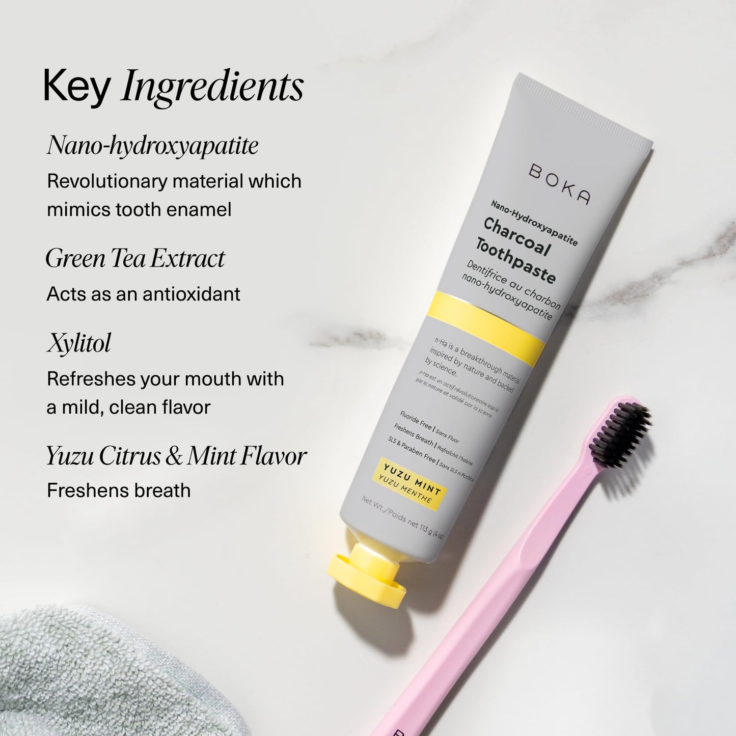 Boka Fluoride-Free Toothpaste | Nano Hydroxyapatite | For Sensitive Teeth