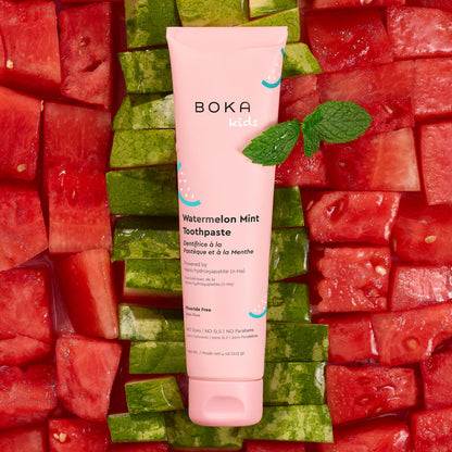 Boka Fluoride-Free Toothpaste – Nano Hydroxyapatite, Watermelon Mint (4 oz) – USA Made