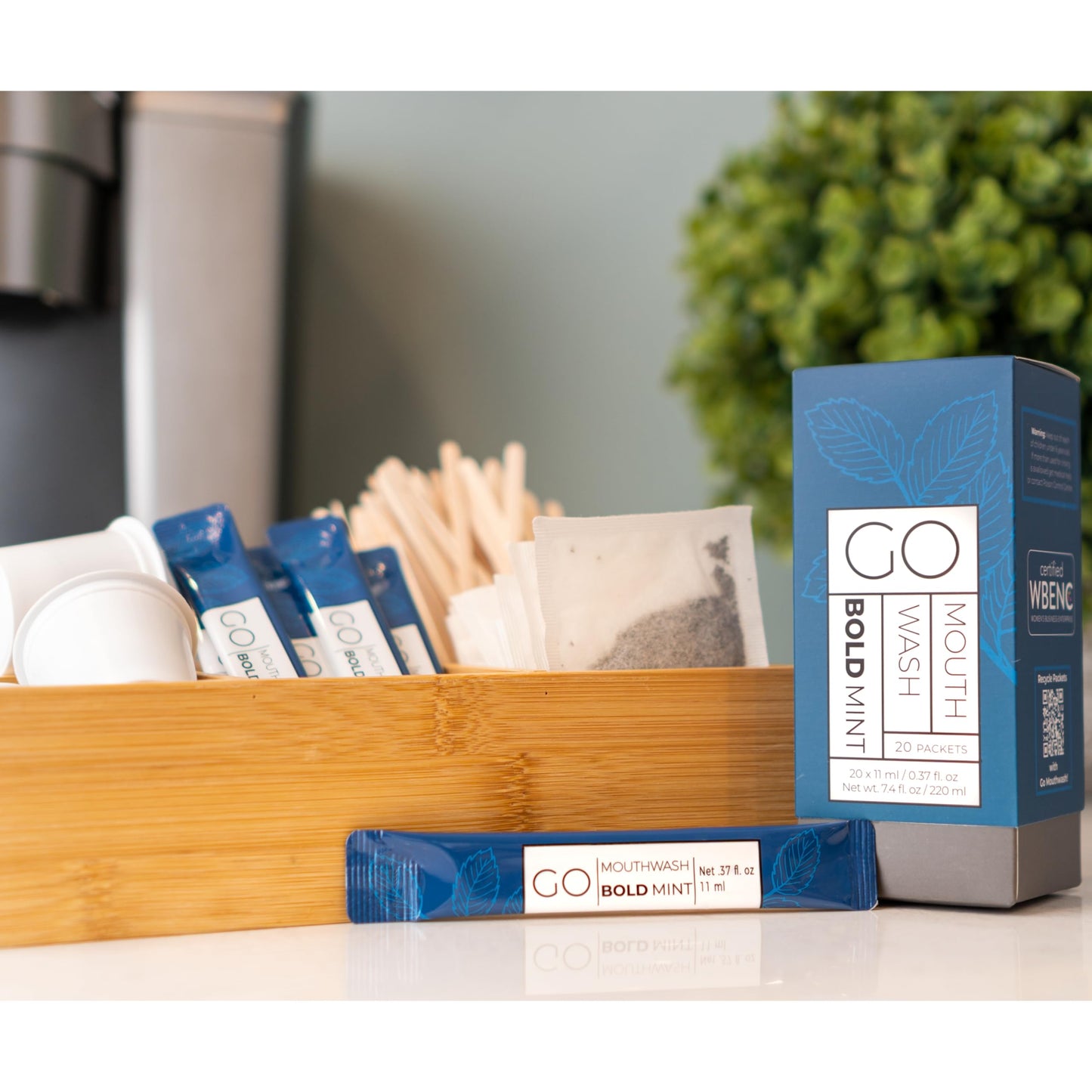 Bold Mint GO Travel Mouthwash Packets – Individual Mini Mouthwash for Fresh Breath – TSA-Approved Travel Size