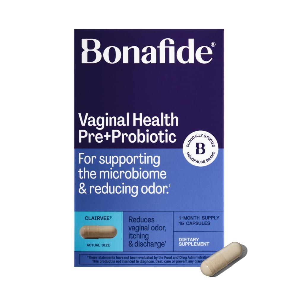 Bonafide Clairvee Vaginal Probiotic | Odor, Itching & Discharge Relief (15 Capsules)