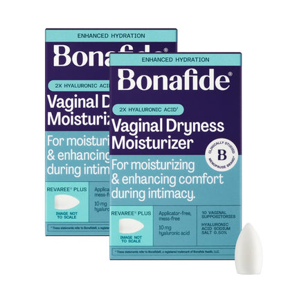 Revaree Plus by Bonafide – Hormone-Free Vaginal Moisturizer with 10mg Hyaluronic Acid | 2-Month Supply