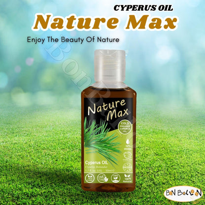 Bonballoon Nature Max Cyperus Oil – Natural Cold-Pressed Egyptian Skin Care Oil, Halal & Non-GMO (50 ml)