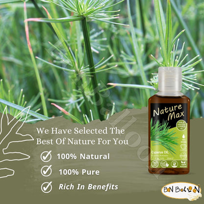 Bonballoon Nature Max Cyperus Oil – Natural Cold-Pressed Egyptian Skin Care Oil, Halal & Non-GMO (50 ml)