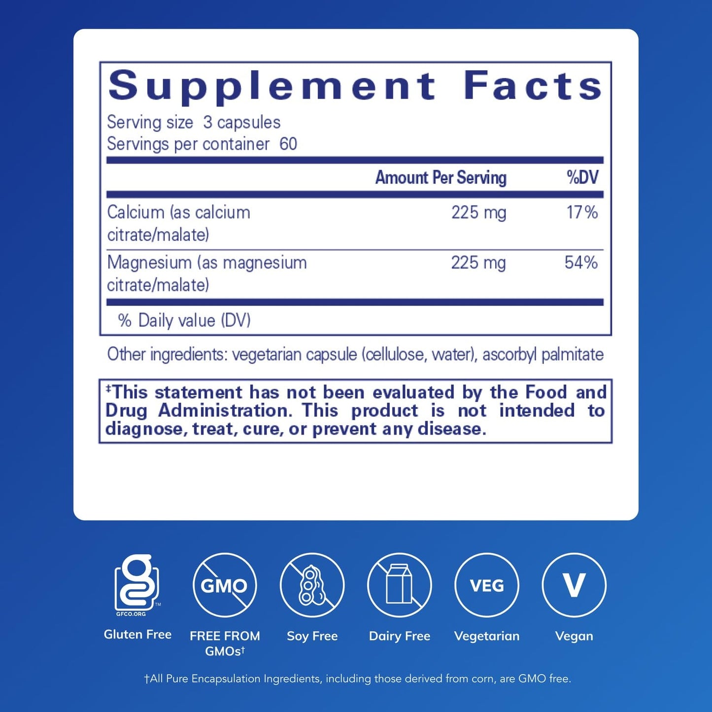 Pure Encapsulations Calcium Magnesium (Citrate/Malate) – Bone & Cardiovascular Health | 180 Capsules