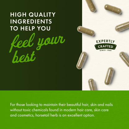 Swanson Horsetail - Herbal Support for Hair, Skin & Nails (90 Capsules, 500mg) - 2 Pack