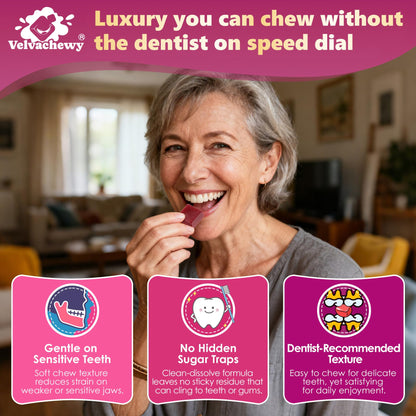 Multi Collagen Peptides Soft Chews 3000mg | 60 Servings | Hair Skin Nails & Joints