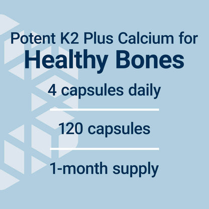 Bone Restore Elite Calcium with K2 - Life Extension | Gluten-Free & Non-GMO | 120 Capsules