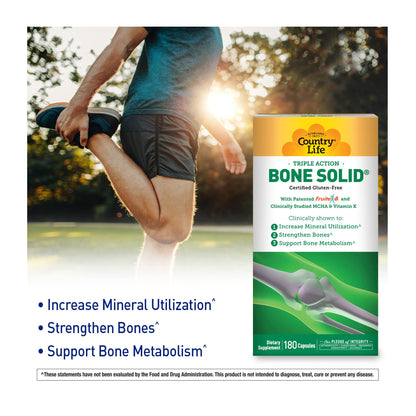 Bone Solid - MCHA Bone Health Supplement with Vitamin K2 & D3 | 180 Capsules