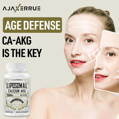 Liposomal Calcium AKG 1500 MG – 120 Softgels | Longevity & Energy
