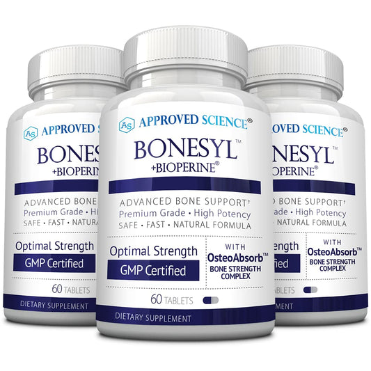 Bonesyl by Approved Science | Strengthen Bones, Maintain Bone Health | Vegan, Made in USA, 180 Tablets BritishVita | Premium UK Vitamins & Wellness Supplements