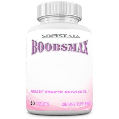 BOOBSMAX Natural Bust Enhancement – Breast Growth Pills (30 Tablets)
