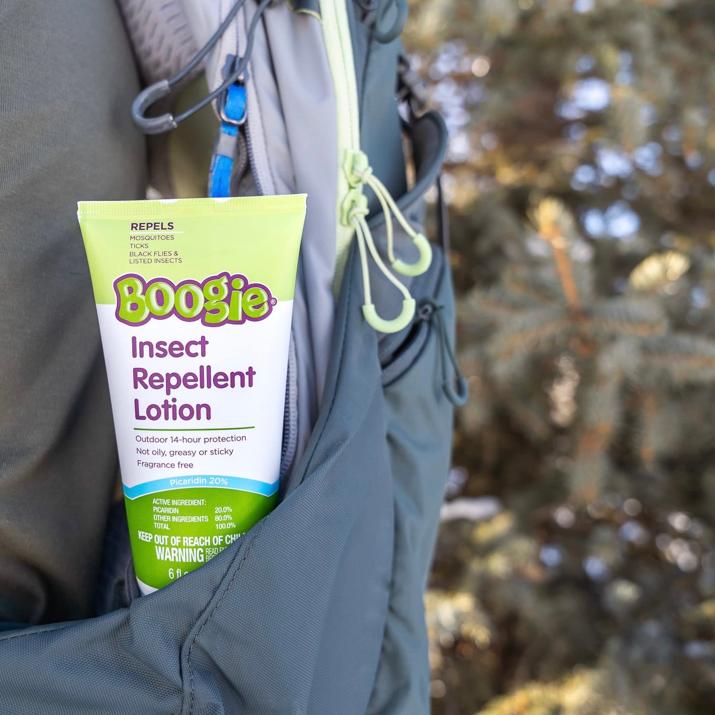 Boogie Insect Repellent Lotion – DEET-Free, 20% Picaridin, 14-Hour Mosquito & Tick Protection (6 oz)