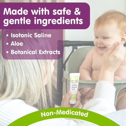 Boogie Saline Nasal Gel with Aloe — Hydrate Dry Noses (Pack of 3)