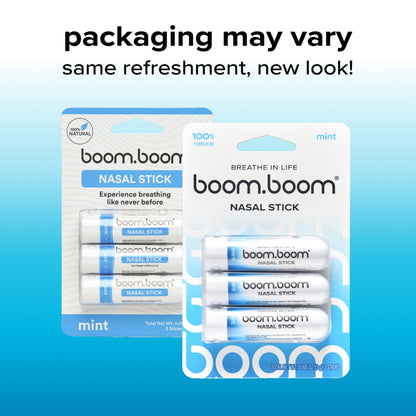 BoomBoom Nasal Stick | Vapor Flow Technology, Mint Inhaler, Quick Refresh