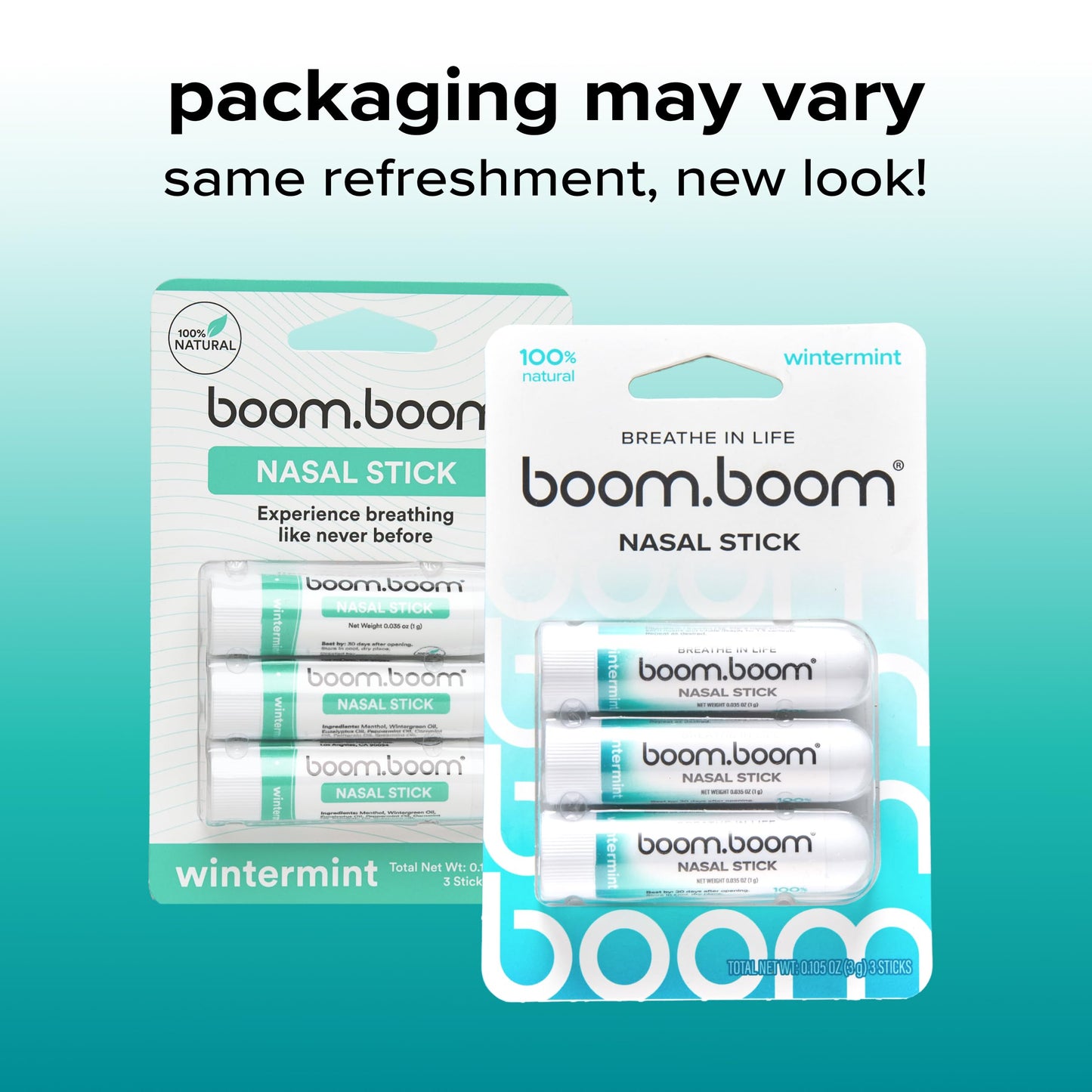 BoomBoom Nasal Stick | Vapor Flow Technology, Cool Refresh, Wintermint