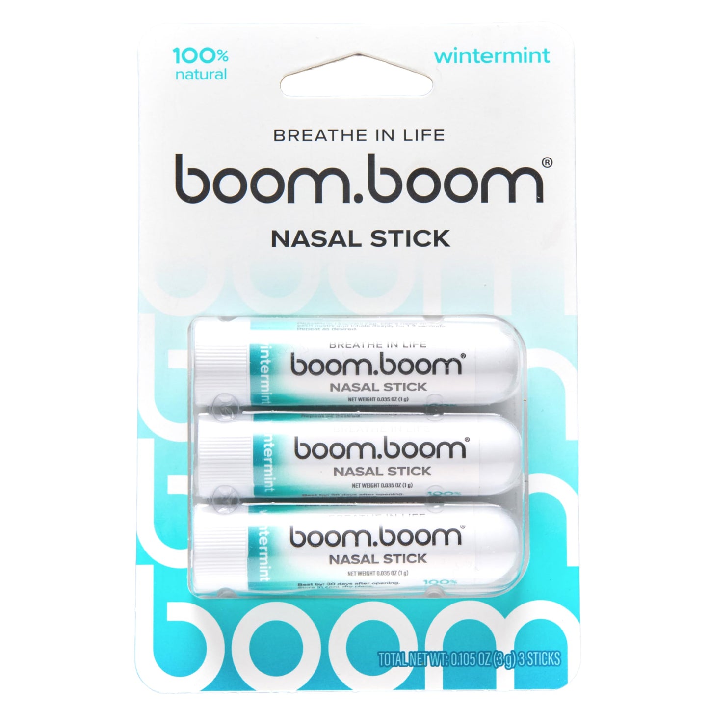 BoomBoom Nasal Stick | Vapor Flow Technology, Cool Refresh, Wintermint