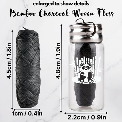 BOONBOO Dental Floss | Bamboo Charcoal Woven Thread - Strawberry