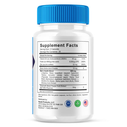 BoostTRT 2 Pack – Maximum Strength Performance & Multivitamin (120 Caps)