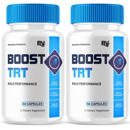 BoostTRT 2 Pack – Maximum Strength Performance & Multivitamin (120 Caps)
