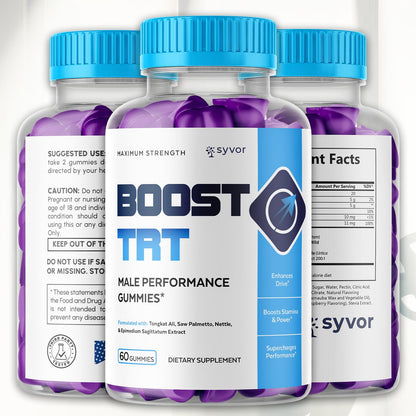 (2 Pack) Boost TRT Gummies – All-Natural Ingredients – 120 Gummies