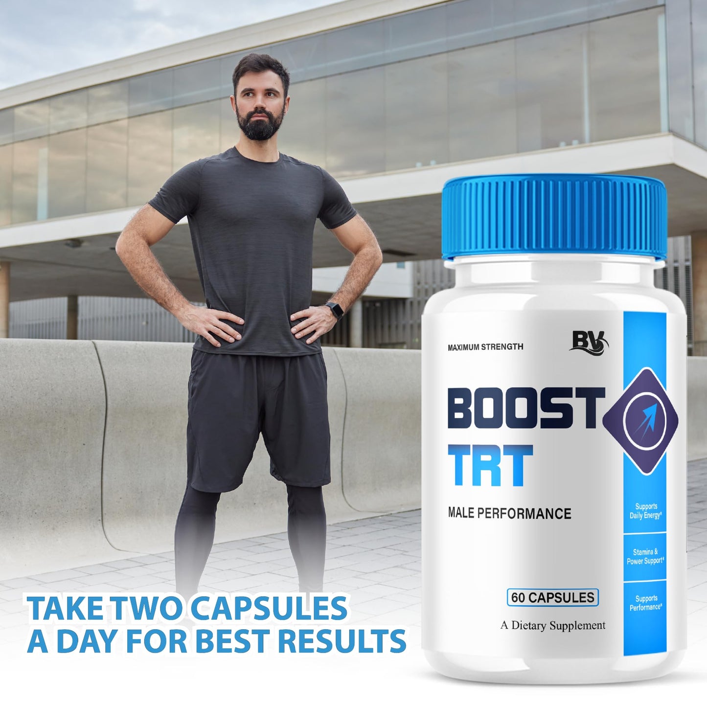 BoostTRT 2 Pack – Maximum Strength Performance & Multivitamin (120 Caps)