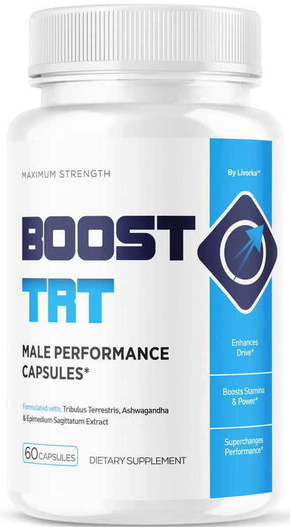 BoostTRT Maximum Strength Capsules - Daily Support for Men (60 Capsules)