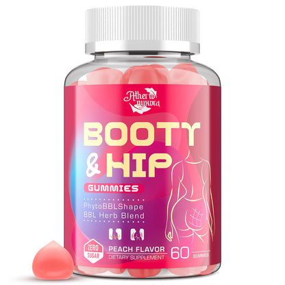 Booty Gummies for Women - BBL Gummies with Collagen & Herbal Blend | Peach Flavor