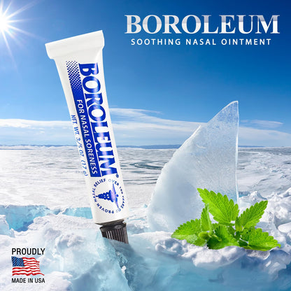 Boroleum Dry Relief Nasal Gel & Moisturizer – Menthol Cooling, Long-Lasting Moisture
