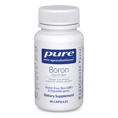 Pure Encapsulations Boron Glycinate | Hormone Balance & Bone Health | 60 Capsules