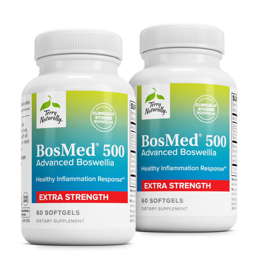 Terry Naturally BosMed 500 Boswellia Serrata – Lung Support, 60 Softgels (Pack of 2) BritishVita | Premium UK Vitamins & Wellness Supplements