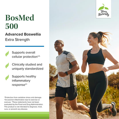 Terry Naturally BosMed 500 Boswellia Serrata – Lung Support, 60 Softgels (Pack of 2)