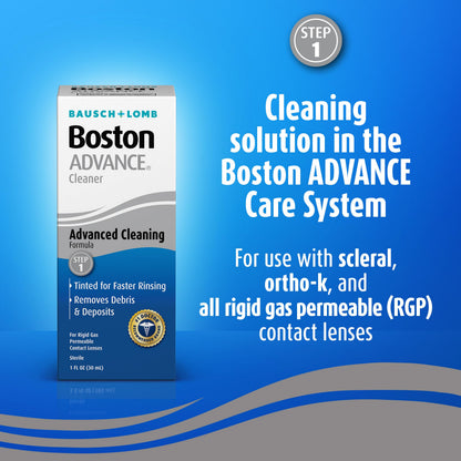 Boston Advance Cleaner 1oz – RGP Lens Cleaning Solution | Bausch + Lomb