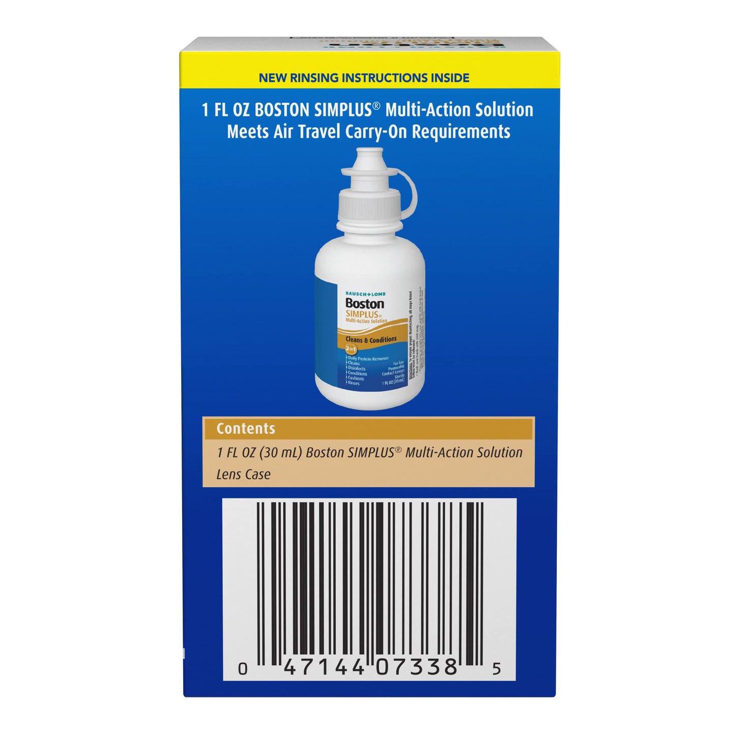 Boston Simplus Travel Kit & Lens Case – 3-Pack, 1 oz (30 mL) | Bausch + Lomb