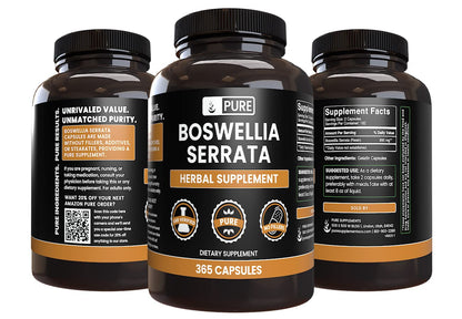 Pure Original Ingredients Boswellia Serrata (365 Capsules) No Magnesium Or Rice Fillers, Always Pure, Lab Verified