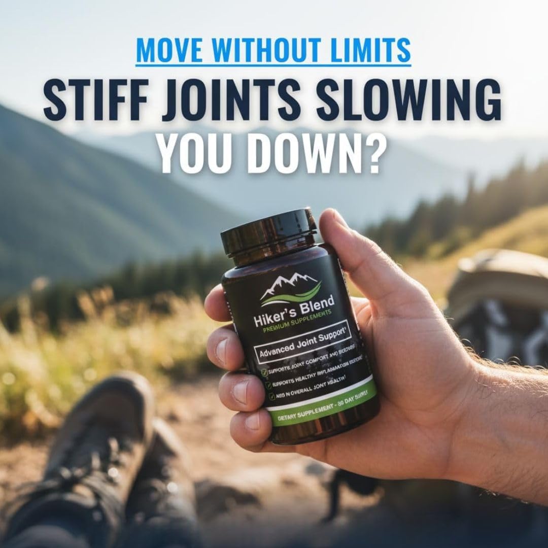 Advanced Joint Support Supplement – Glucosamine, MSM, Turmeric (95% Curcuminoids) & Boswellia Serrata – 30-Day Supply