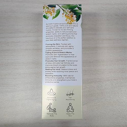 Pure Frankincense Essential Oil 60ml | 100% Natural Therapeutic Grade for Skin & Aromatherapy