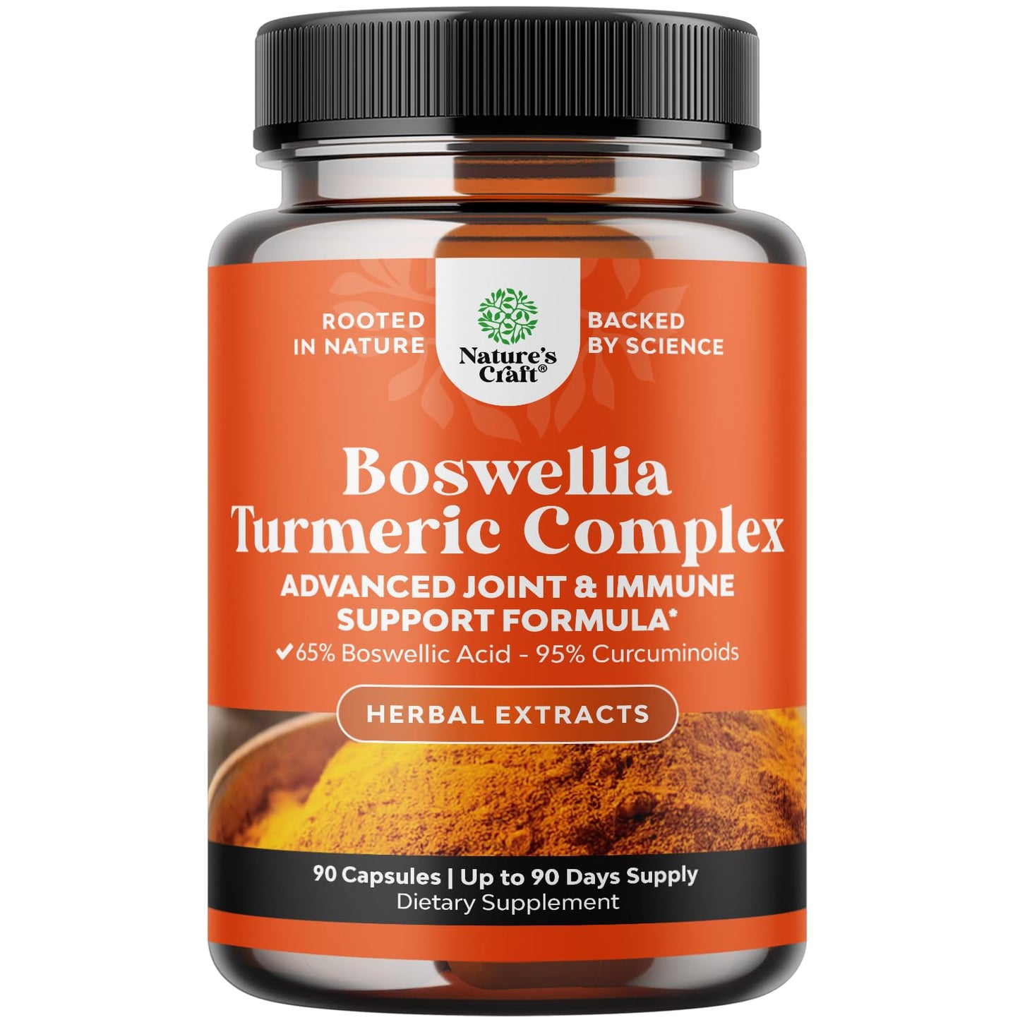 Boswellia Turmeric Capsules 500 mg – Joint & Immune Support | 90 Count