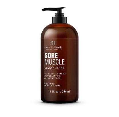 Botanic Hearth Sore Muscle Massage Oil with Arnica Montana Extract - 8 oz