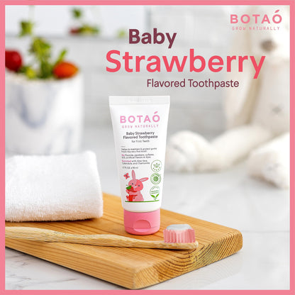 BOTAO Fluoride Free Strawberry Toothpaste for Toddlers – EWG Verified