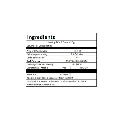 Bothrops Lanceolatus Homeopathy Pellets 30C Potency – Pack of 3 | HomeoMart