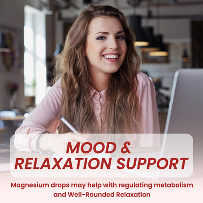 Triple Magnesium Complex Liquid Drops 1000mg - Stress Relief, Calm & Mood Support (2 Pack)