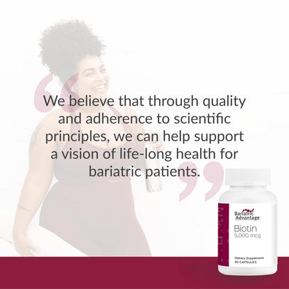 Biotin 5,000 mcg for Bariatric Patients (90 Count) | Bariatric Advantage